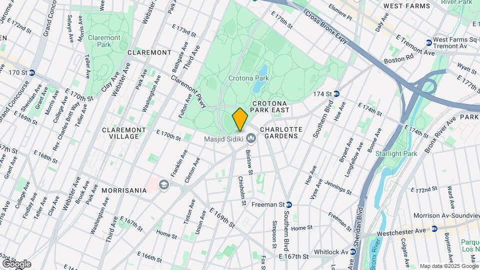 1428 Crotona Park E Map and Location Details