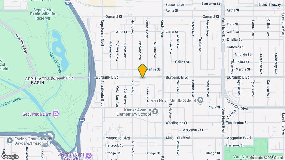 15020 Burbank Blvd-Unit -203 Map and Location Details