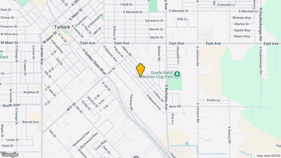 930 S Rose St Map and Location Details