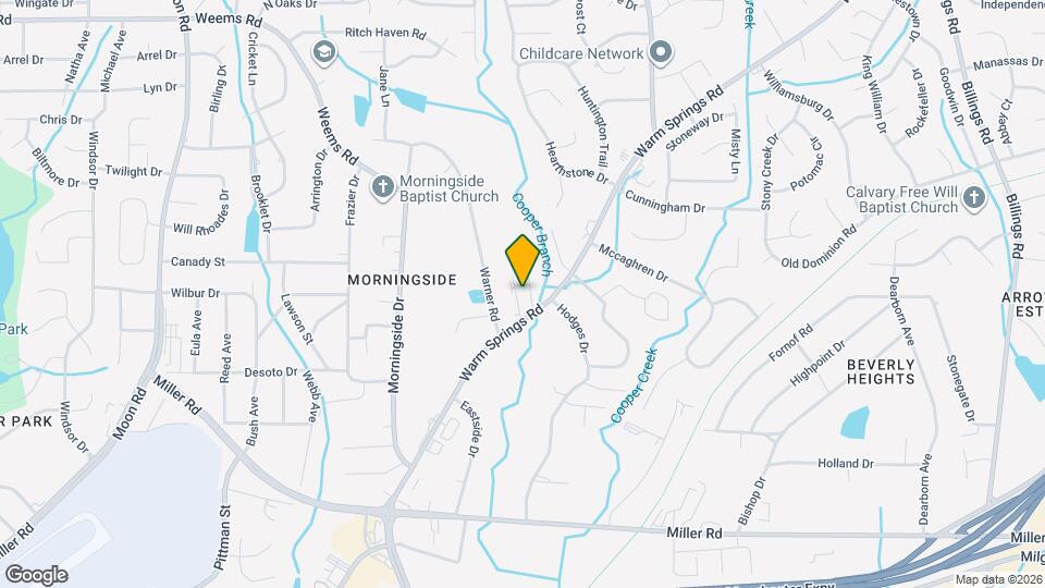 6015 Warm Springs Ct Map and Location Details