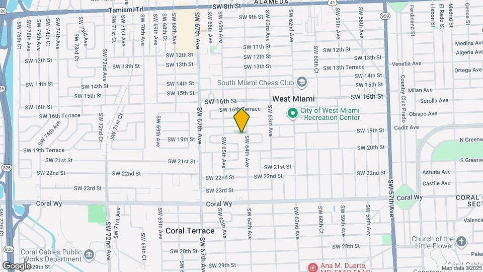 6420 SW 18th Ter Map and Location Details