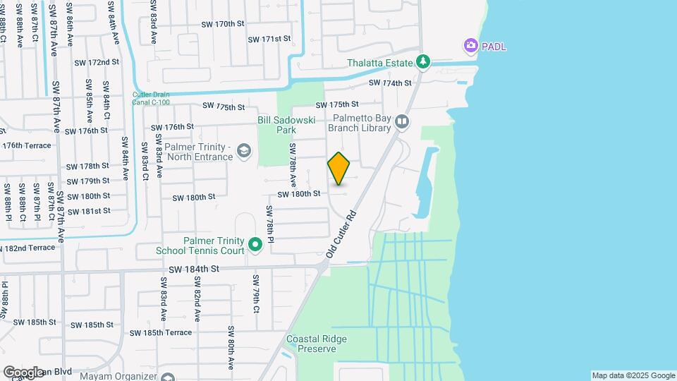 7625 SW 180th Terrace Map and Location Details