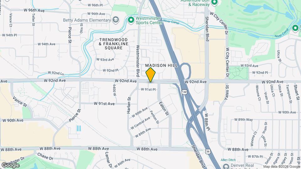 5780 W 92nd Ave Map and Location Details