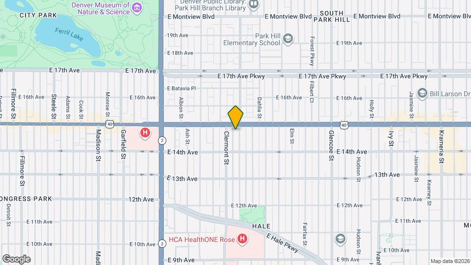 1475 Cherry St Map and Location Details