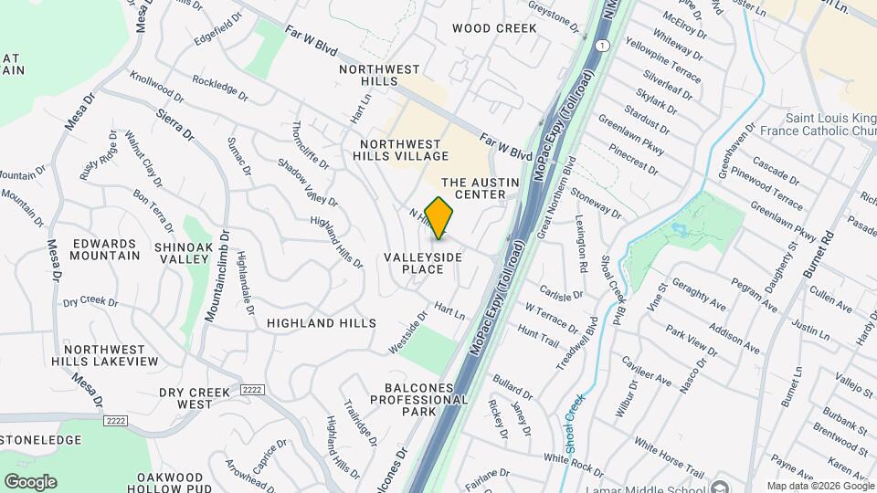 6627 Valleyside Rd Map and Location Details