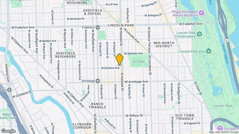 2100 N Halsted St Map and Location Details