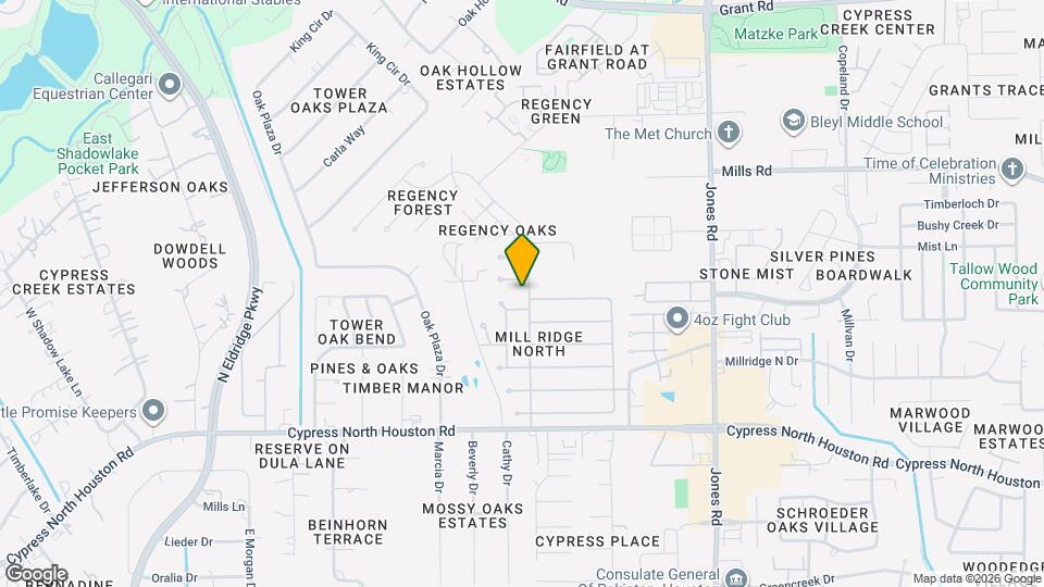 12603 Mill Ridge Dr Map and Location Details