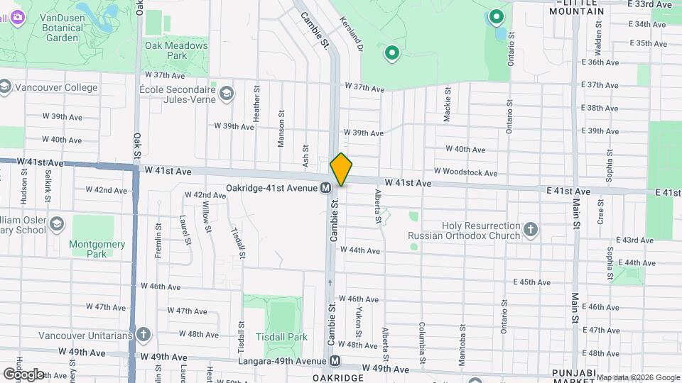 485 W 42nd Ave Map and Location Details