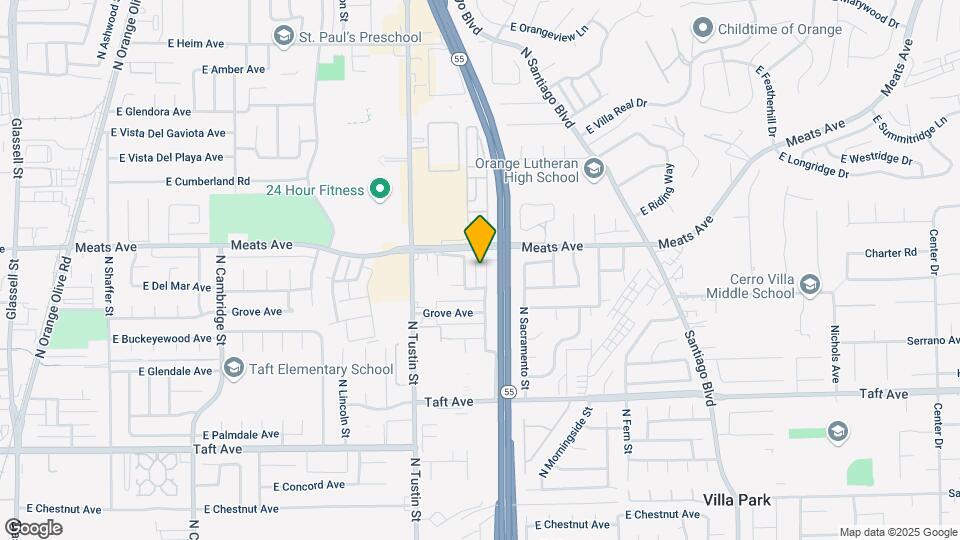 2056 N Highland St Map and Location Details