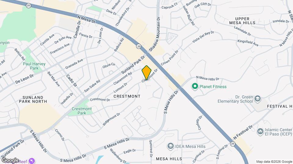 212 Crestmont Dr Map and Location Details