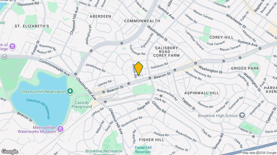 1806 Beacon St, Unit 1 Map and Location Details
