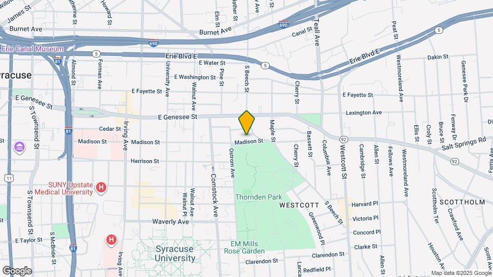 1213 Madison St Map and Location Details