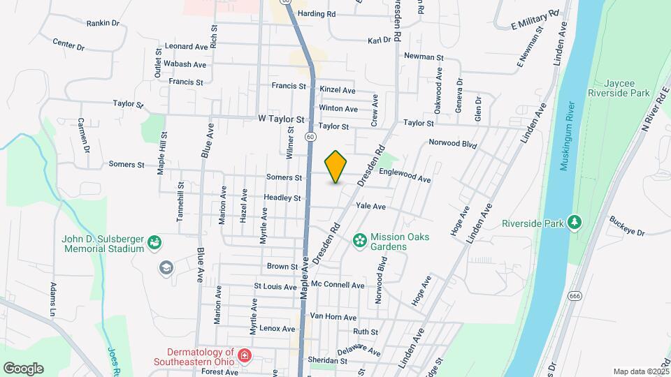 544 Brookover Ave Mapa y Detalles de la Ubicación