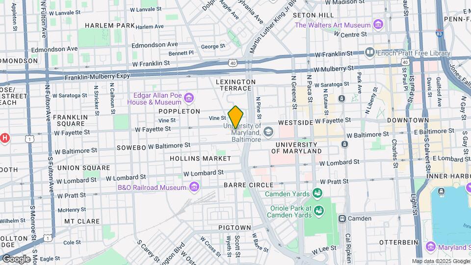 21 N Fremont Ave Map and Location Details