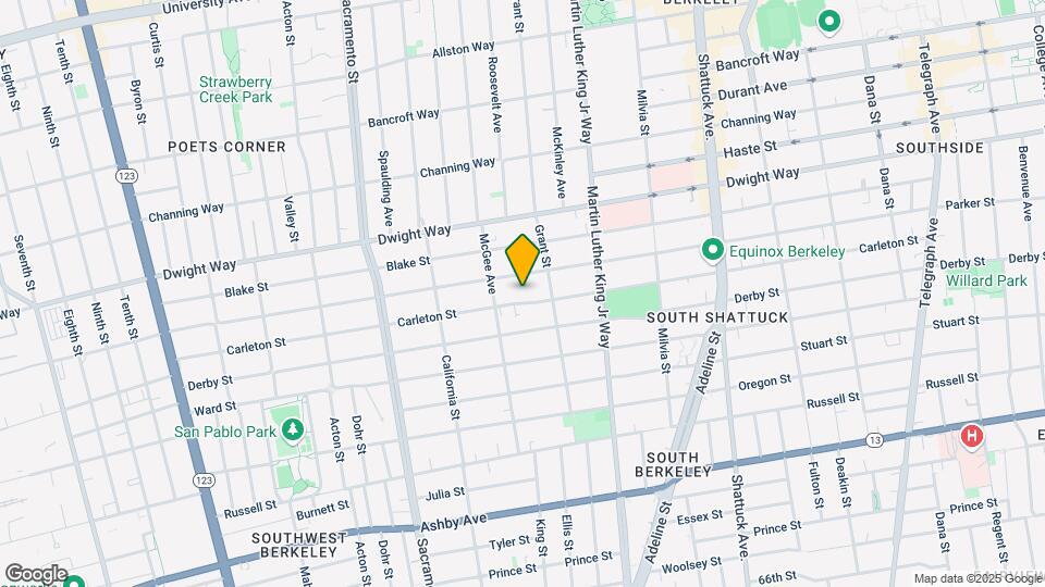 1723 Carleton St Map and Location Details