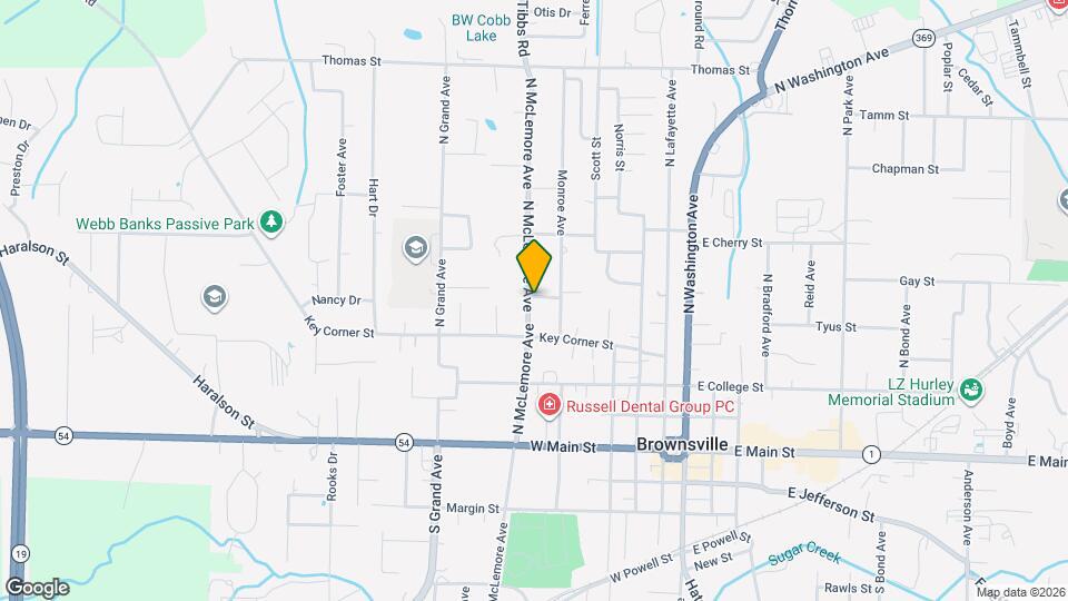 420 N McLemore Ave Map and Location Details