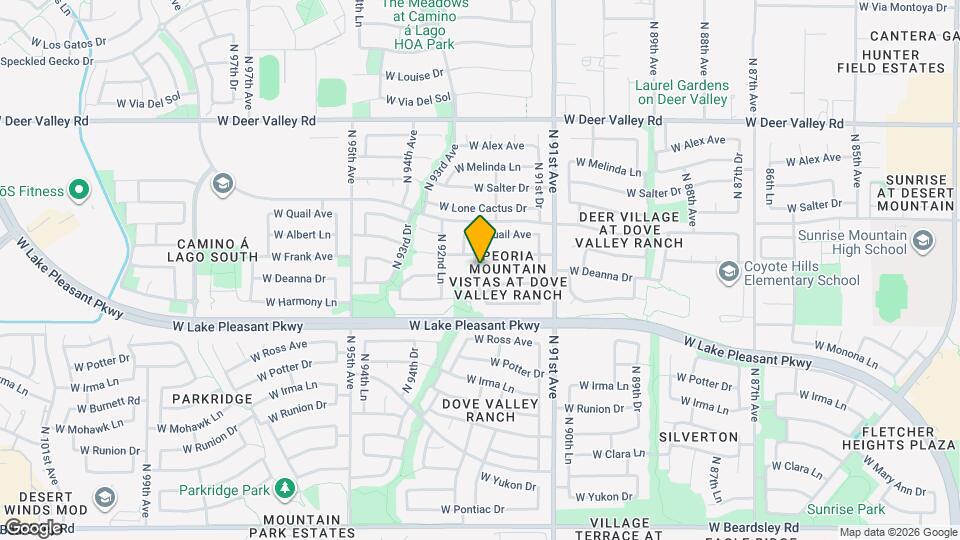 21237 N 92nd Ave Mapa y Detalles de la Ubicación