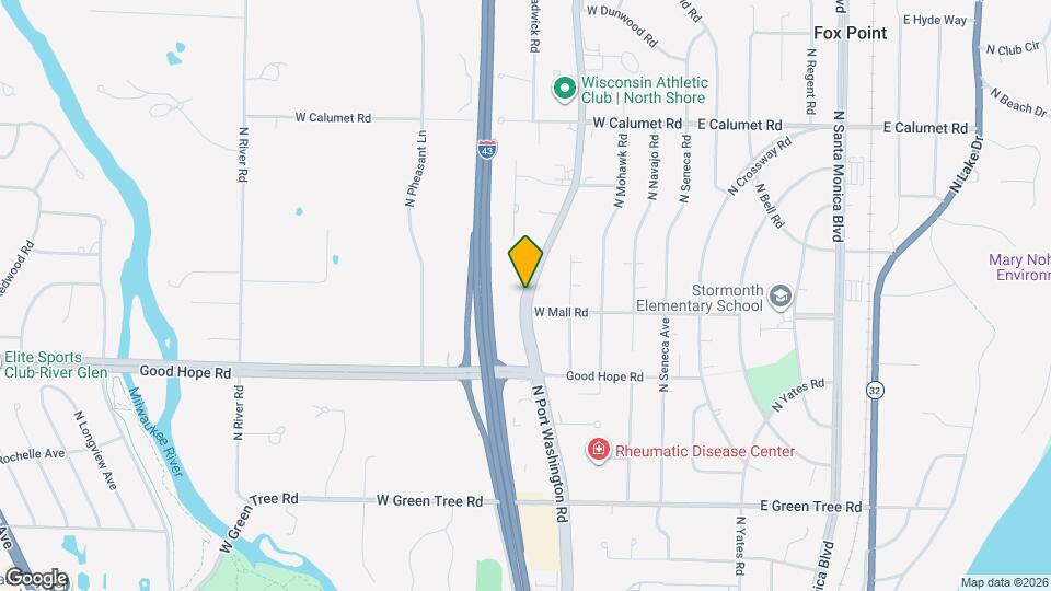 7307 N Port Washington Rd Map and Location Details