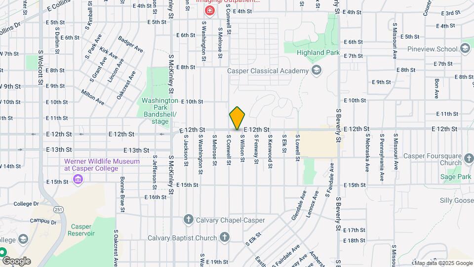 1427 E 12th St Map and Location Details
