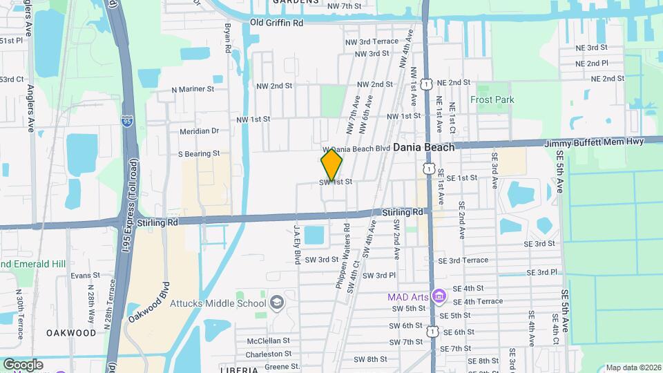 701 SW 1st St Map and Location Details
