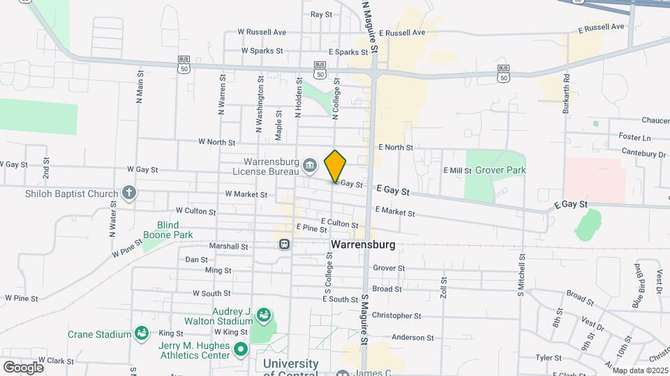 200 E Gay St Map and Location Details