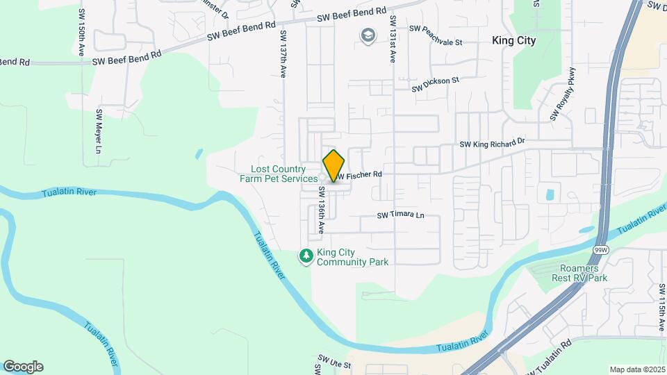 13531 SW King Lear Way Map and Location Details