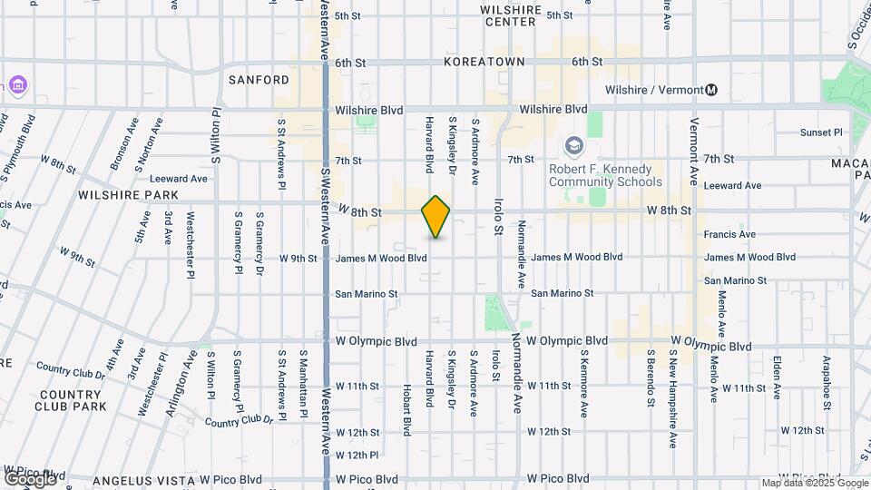 846 S Harvard Blvd Map and Location Details