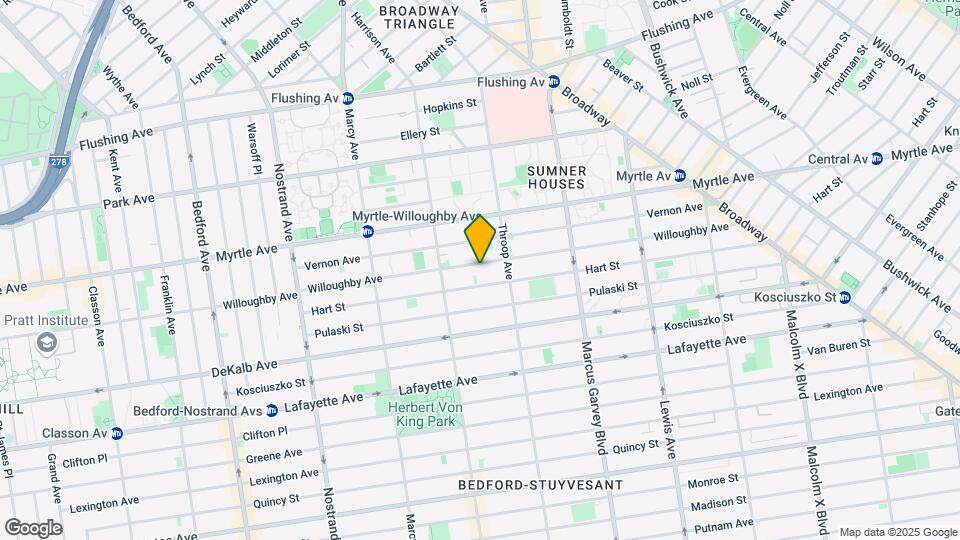 624 Willoughby Ave Mapa y Detalles de la Ubicación
