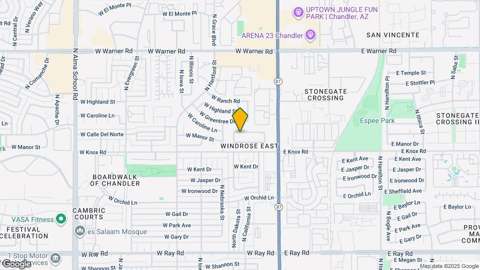 213 W Caroline Ln Map and Location Details