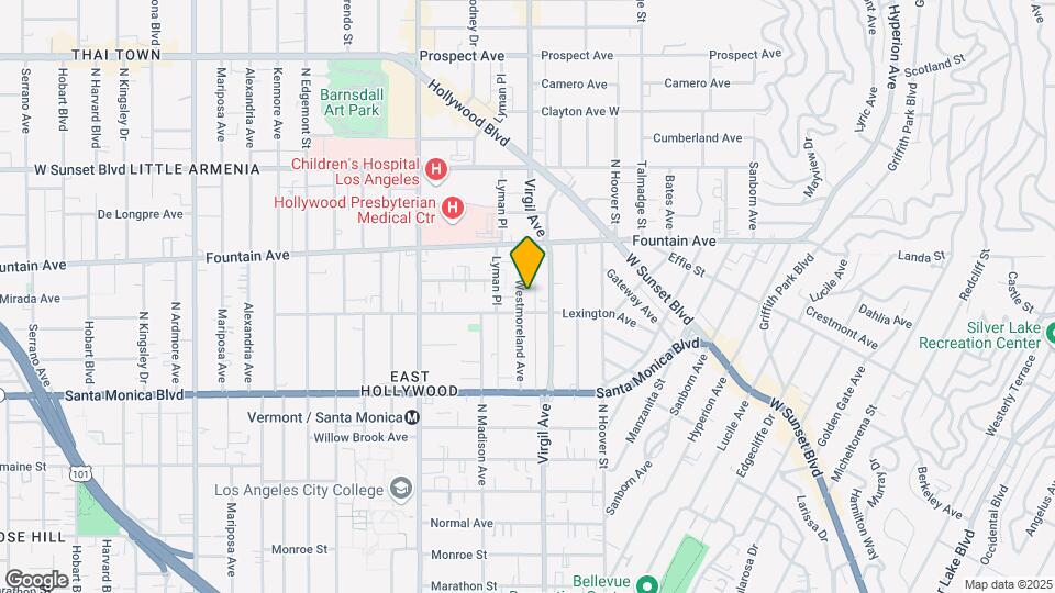 1212 N Westmoreland Ave Map and Location Details