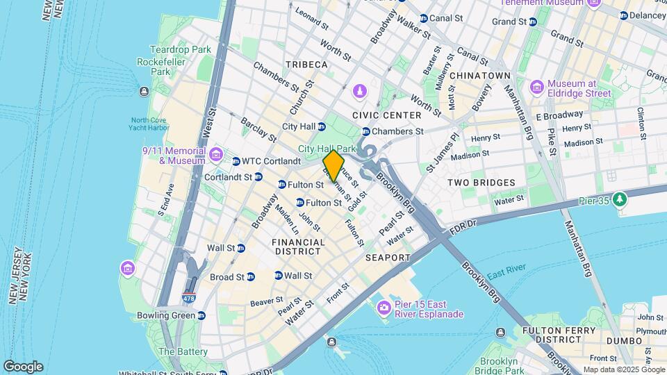 29 Beekman St Mapa y Detalles de la Ubicación