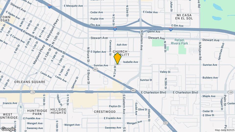 2105 Sunrise Ave Map and Location Details