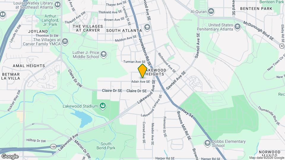 190 Adair Ave SE Map and Location Details