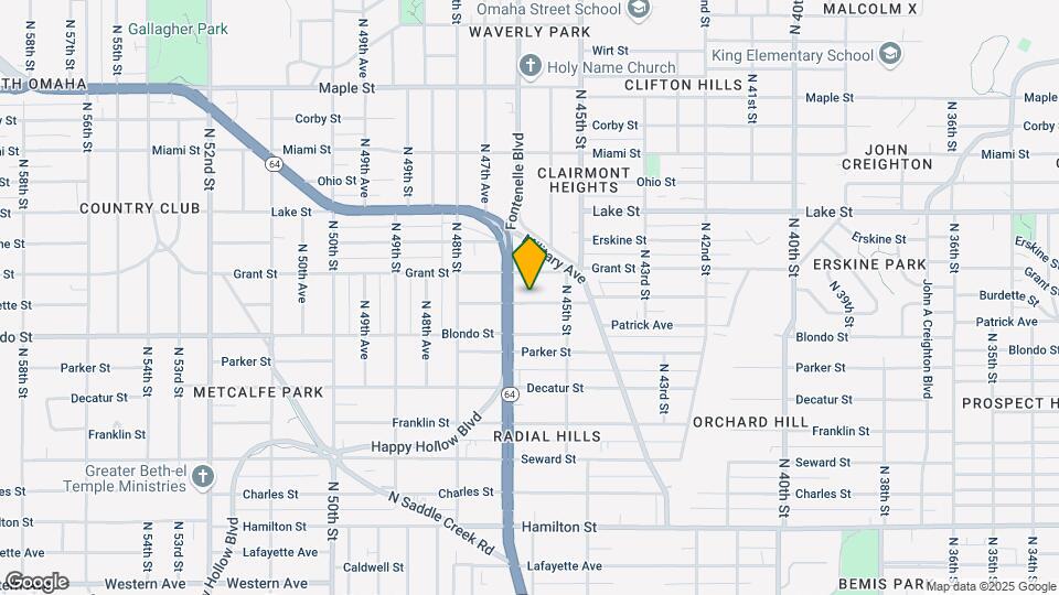 4528 Burdette St Map and Location Details