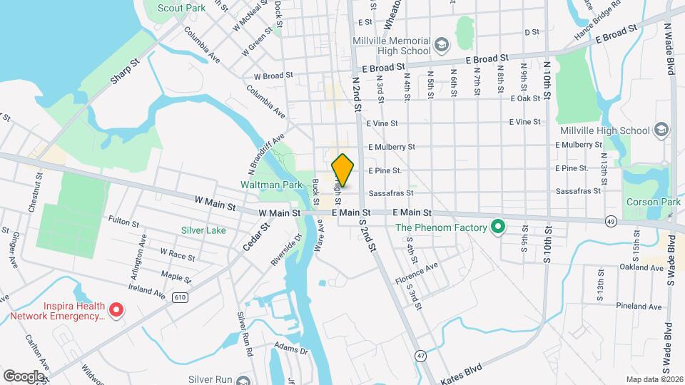 101 N High St Map and Location Details