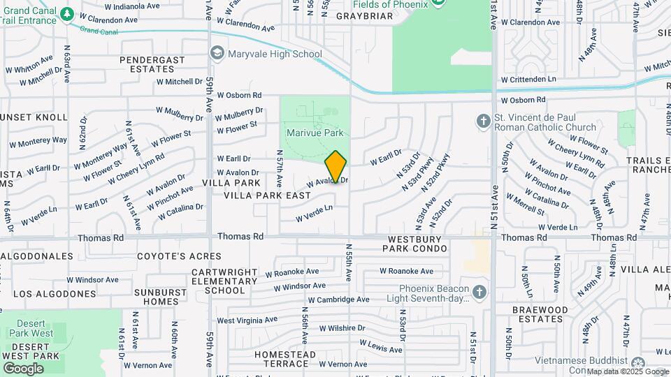 5502 W Catalina Dr Map and Location Details