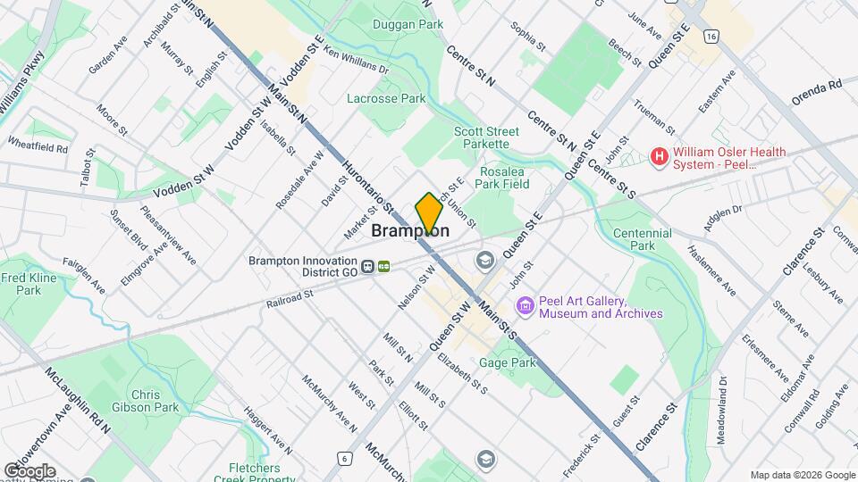 Church & Main Map and Location Details