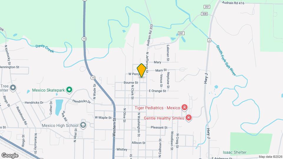 1406 N Washington St Map and Location Details