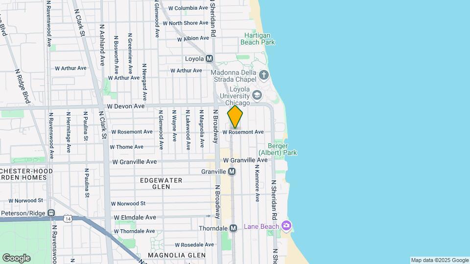 1108 W Rosemont Ave, Unit #311 Map and Location Details
