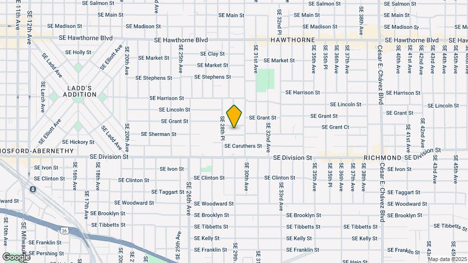 2881 SE Sherman St Map and Location Details