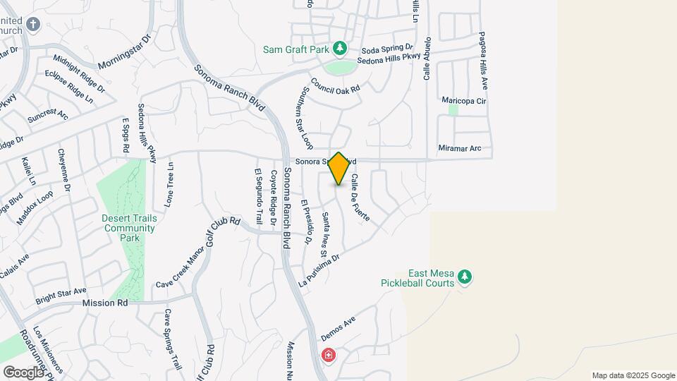 2105 San Patricio Loop Mapa y Detalles de la Ubicación