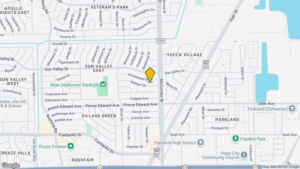 5729 Waldorf Dr Map and Location Details