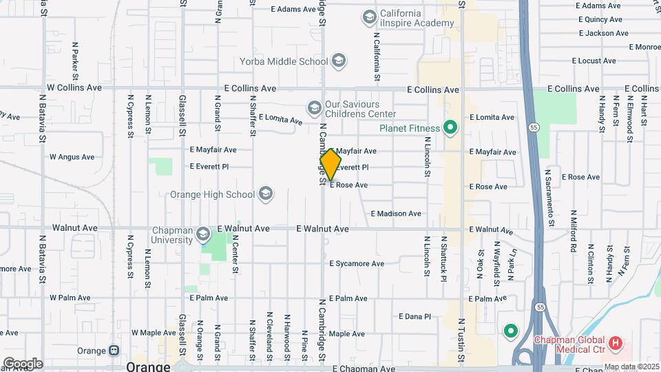 916 E Rose Ave Mapa y Detalles de la Ubicación