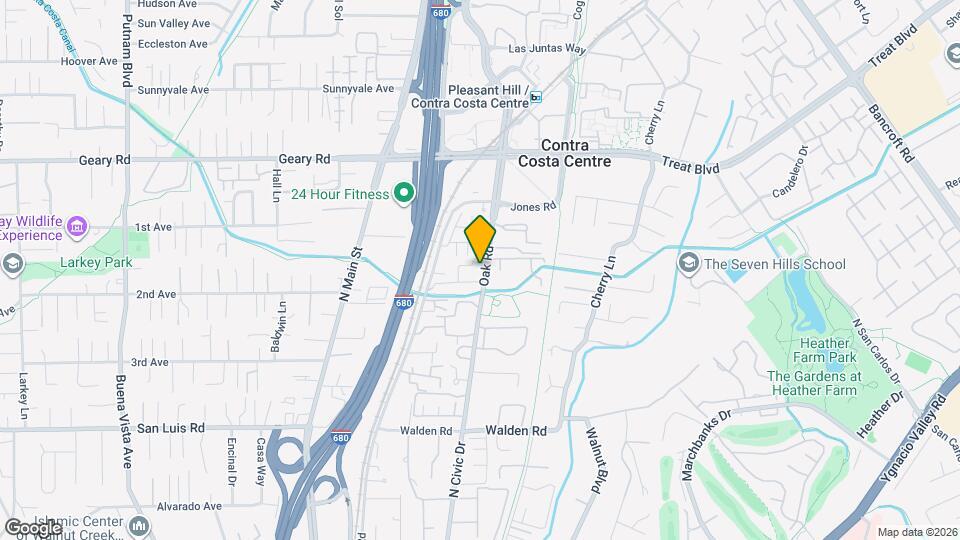 2701 Oak Rd, Unit G Map and Location Details