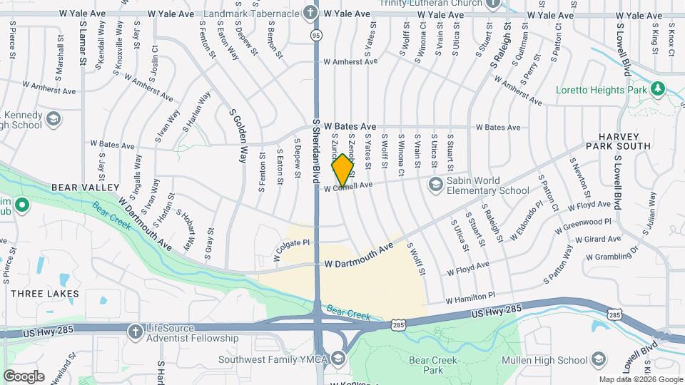 3004 S Zurich Ct Map and Location Details