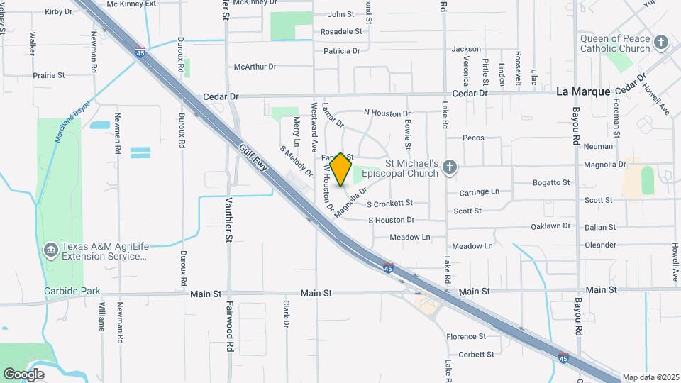 1702 W Crockett St Map and Location Details