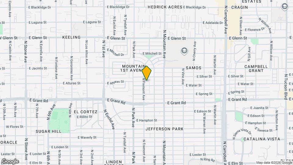 1109 E Water St Map and Location Details