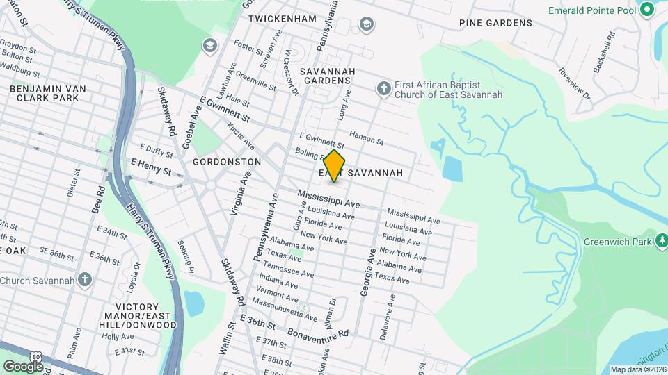 2157 California Ave Map and Location Details