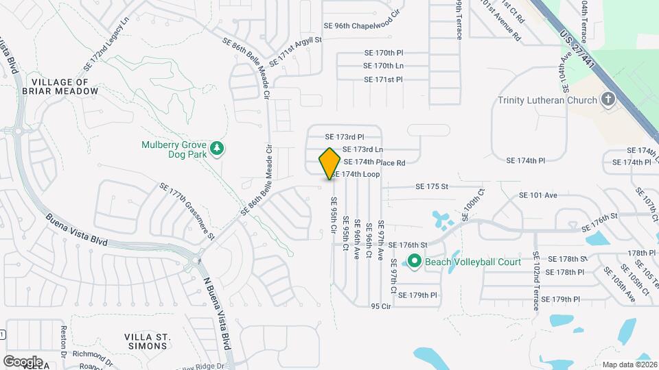 17522 SE 95th Cir Map and Location Details