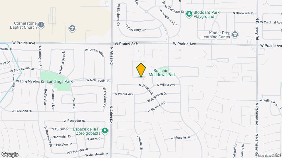 2888 W Hosta Ave Map and Location Details